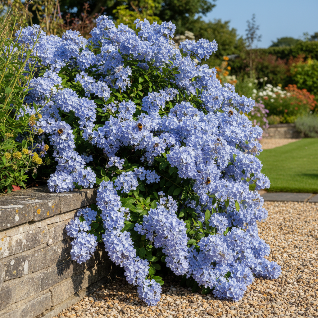 Ceanothus repens in Garden Setting