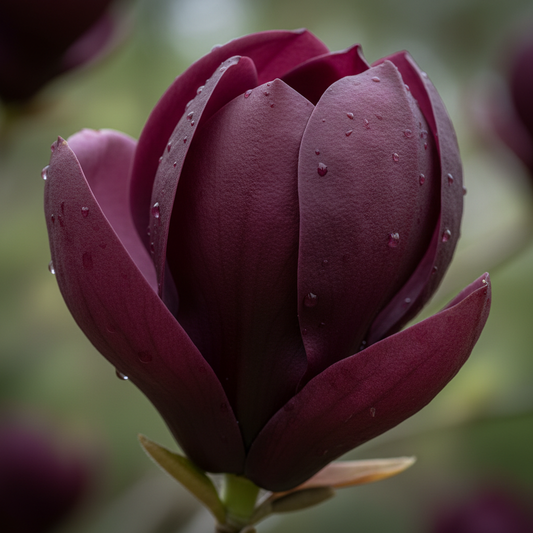Magnolia 'Black Tulip' Close-Up Flower