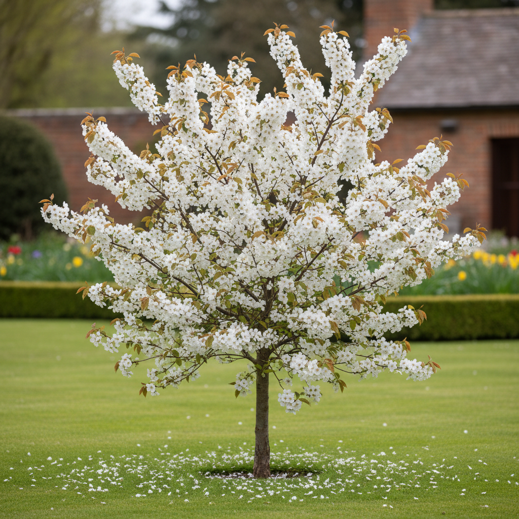 Amelanchier lamarckii in spring blossom