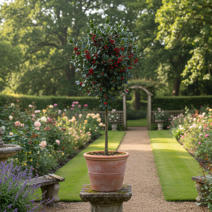 Ilex Blue Princess Garden Setting