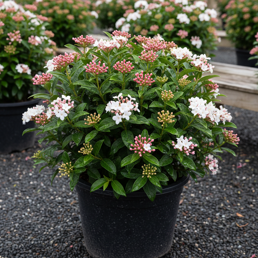 Viburnum tinus 'Eve Price'