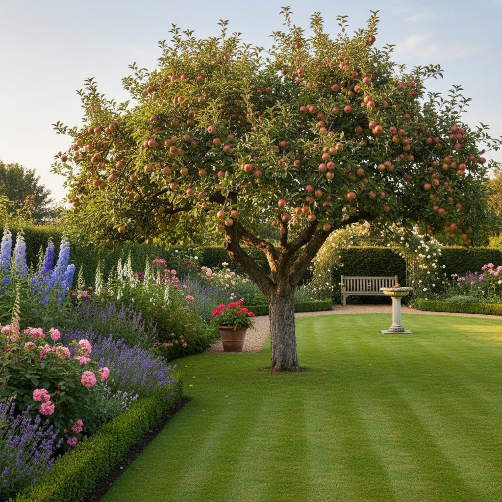 Worcester Pearmain tree lifestyle shot